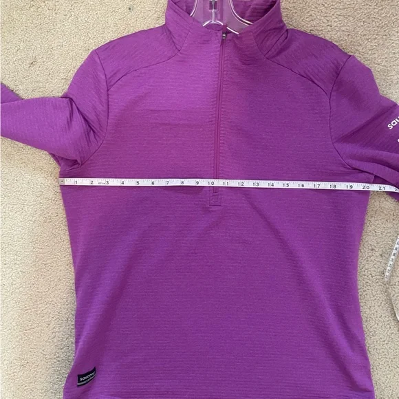 Women's Purple Quarter-Zip Top - Picture 7 of 10